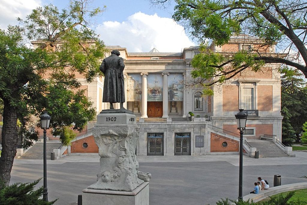 North façade of Prado Museum Madrid Spain Musée National Du Prado