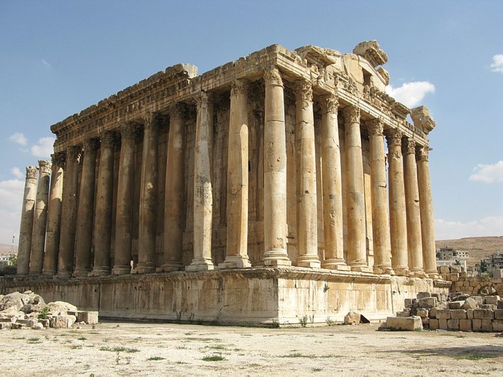 Lebanon Baalbek Temple of Bacchus  Baalbek  Liban
