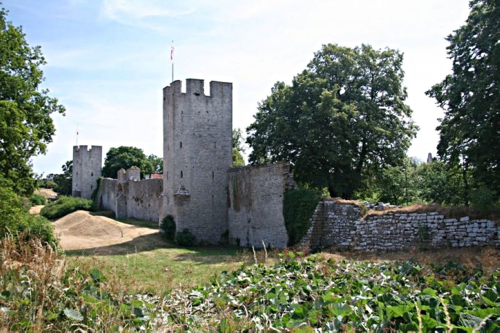 Picture of the wall at the north gate of Visby town on Gotland Gotland