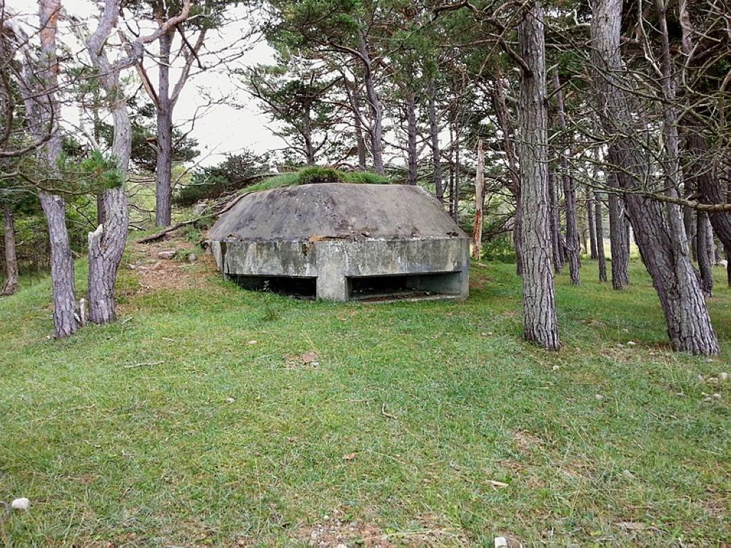 Bunker from WWII nearby Brucebo Gotland Sweden Gotland