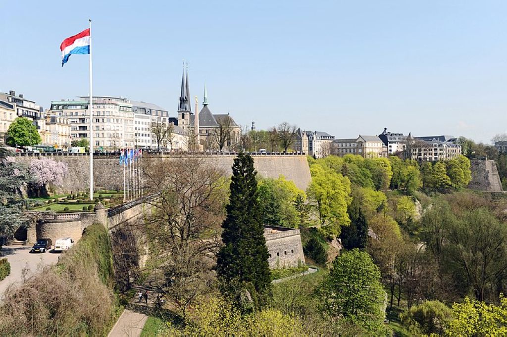 Luxembourg Fortress from Adolphe Bridge  Ville De Luxembourg  Vieux Quartiers Et Fortifications