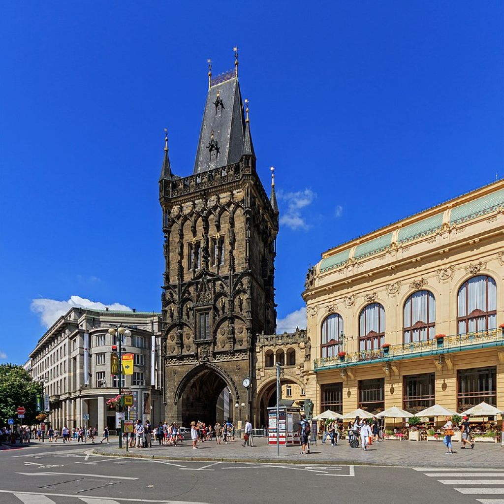 Powder Tower in Prague Czech Republic Centre Historique De Prague