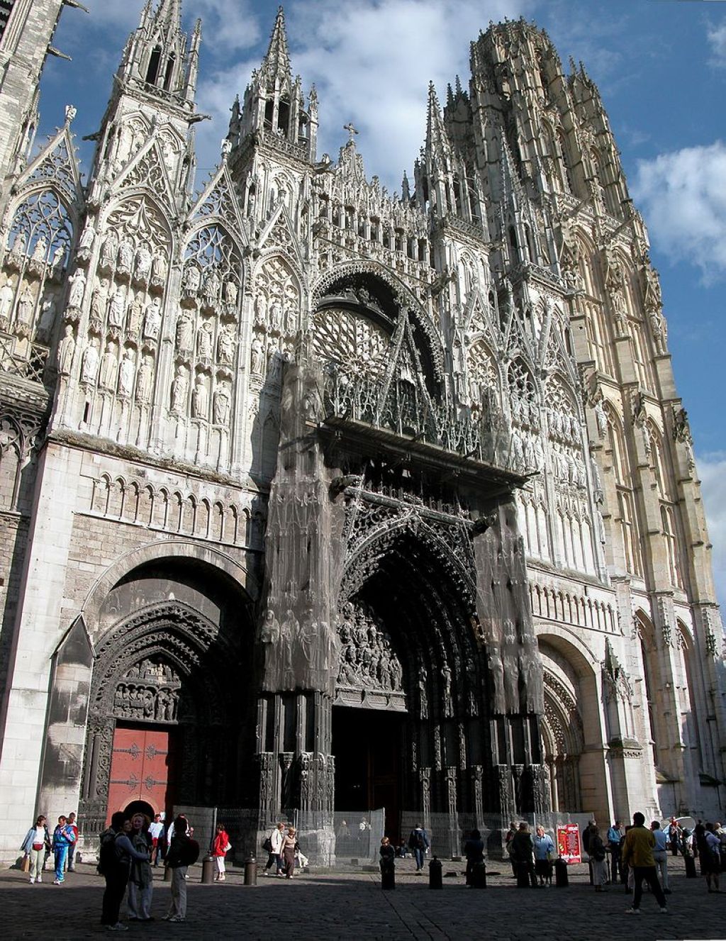 Vue generale de la cathedrale de Rouen Cathédrale NotreDame De Rouen