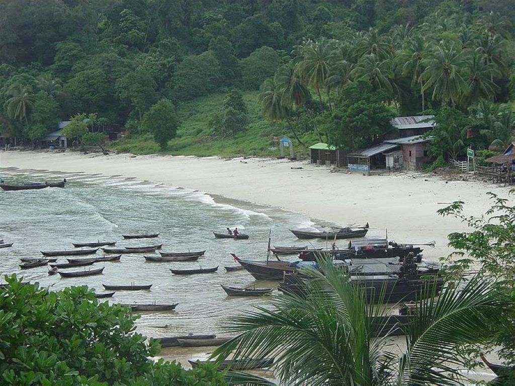 Moken Village near Mergui Archipel Des Mergui  Birmanie