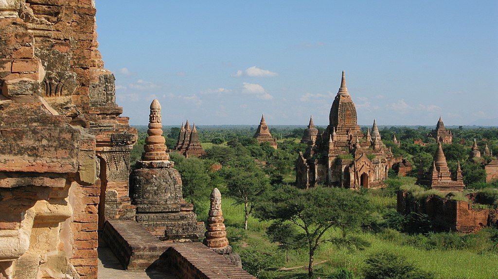 Old Bagan Myanmar Landscape of ancient Bagan city Bagan  Pagan