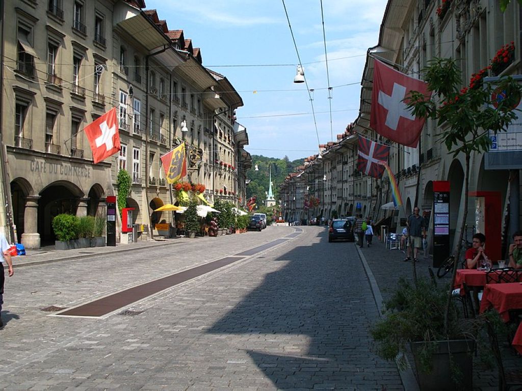 Kramgasse and Justice Lane, Berne, Switzerland Vieille Ville De Berne