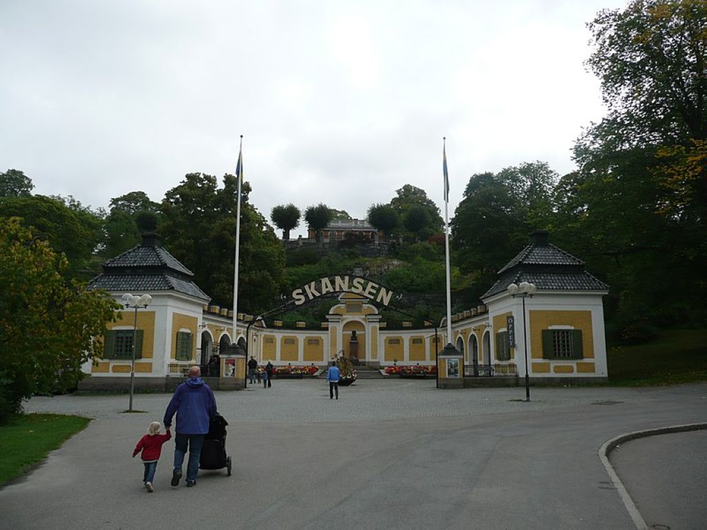 Entrée du Parc SKANSEN à STOKHOLM Skansen