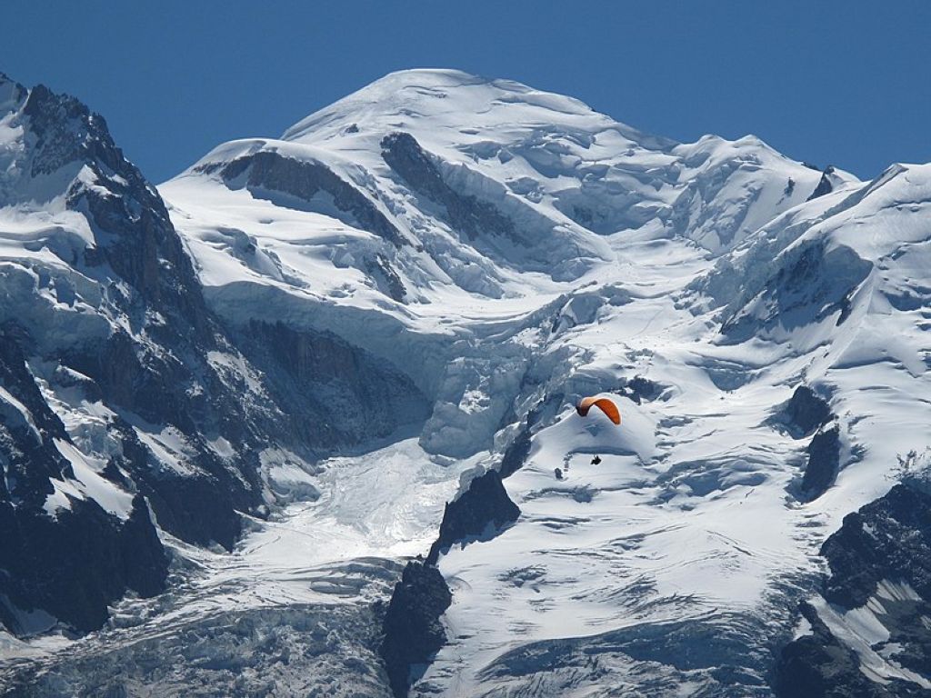 MontBlanc seen from the Brevent HauteSavoie France Le Mont Blanc