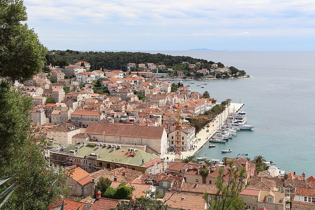 Hvar from the Spanish Fortress, Croatia Village De Hvar