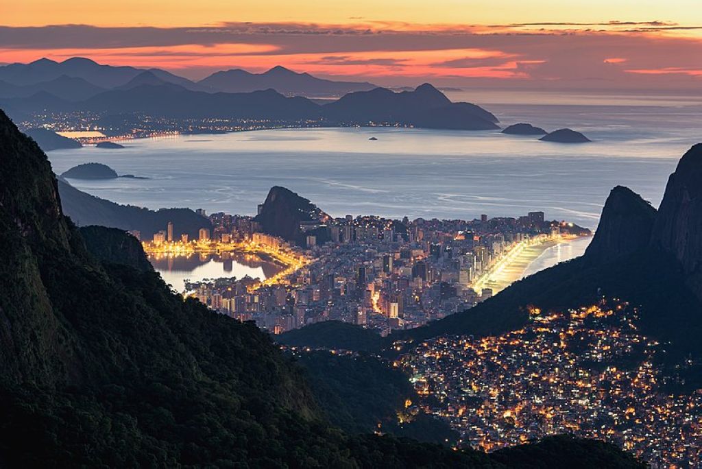 Contrasts of Rio de Janeiro  Rocinha Ipanema and Mountains at Sunrise Ville De Rio De Janeiro