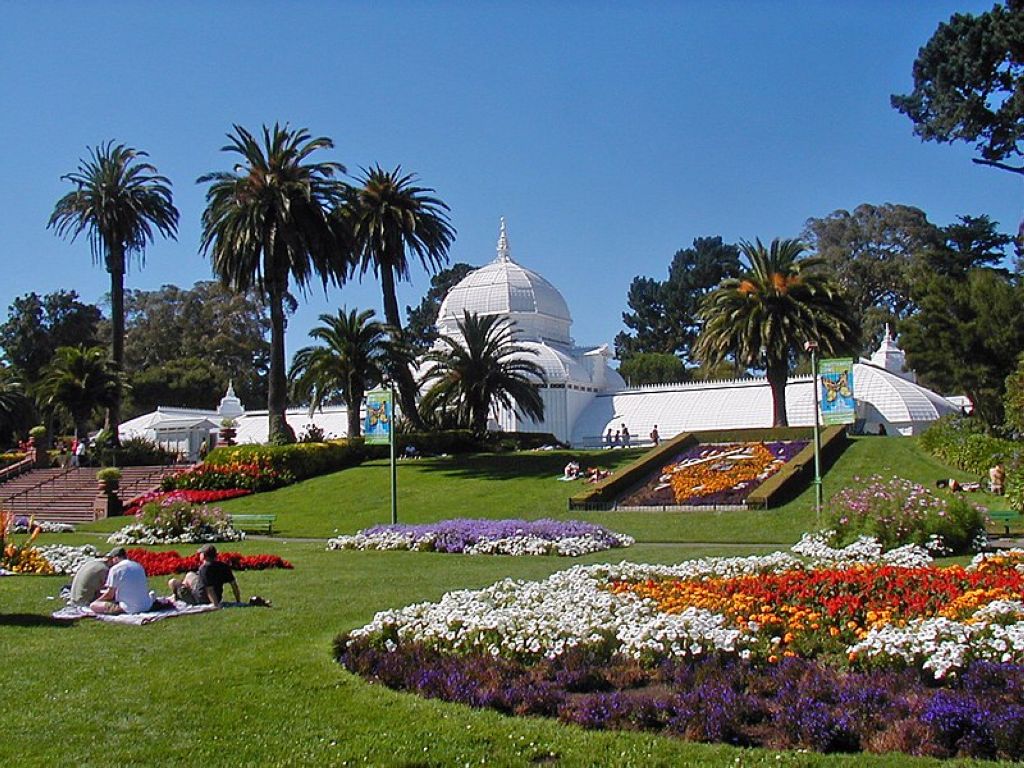 Conservatory of Flowers in Golden Gate Park San Francisco Golden Gate Park Of San Francisco