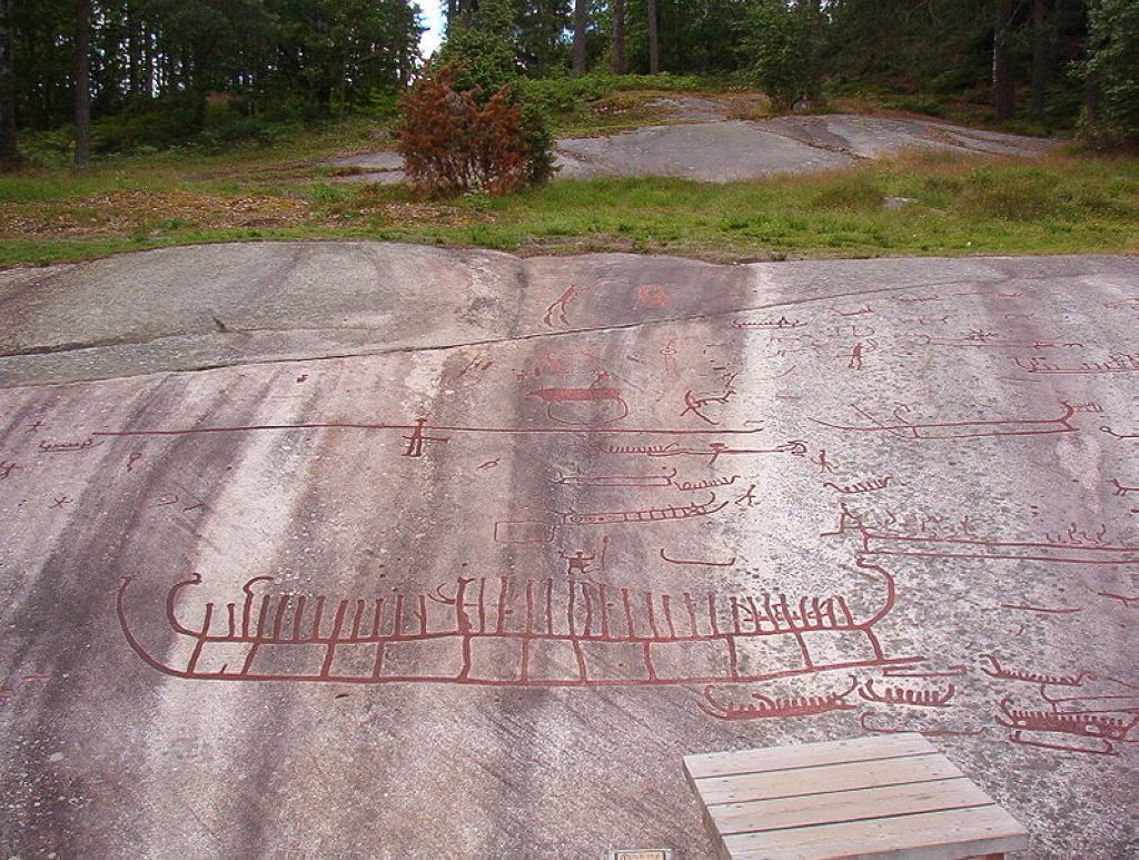 The Vitlycke flat rock Sites Rupestres De Tanum