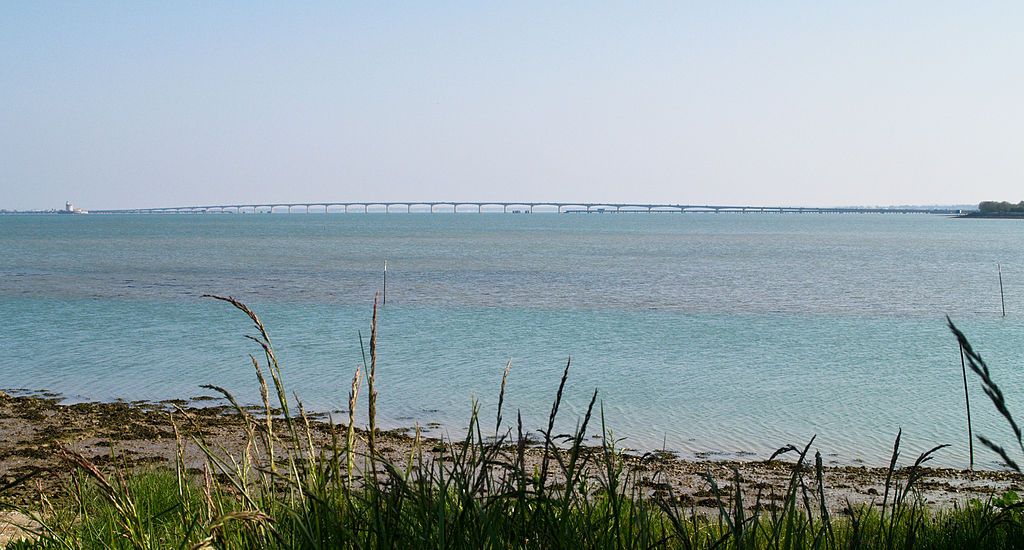 Île dOléron bridge seen from Le Château dOléron Ile Doléron