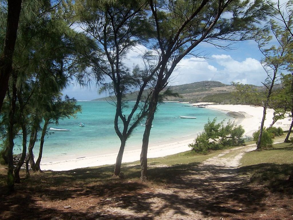 A beach of Rodrigues island  the Anse Ali Lîle Rodrigues
