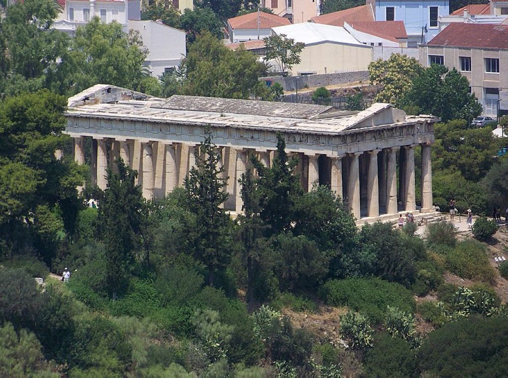 LHéphaïstéion face à lAgora Temple Dhéphaïstos Ou Théséion