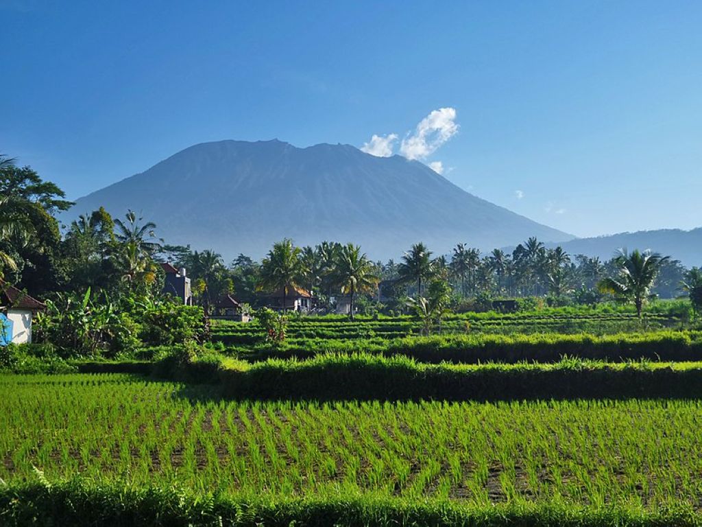The South side of Mount Agung Bali Indonesia Mont Agung