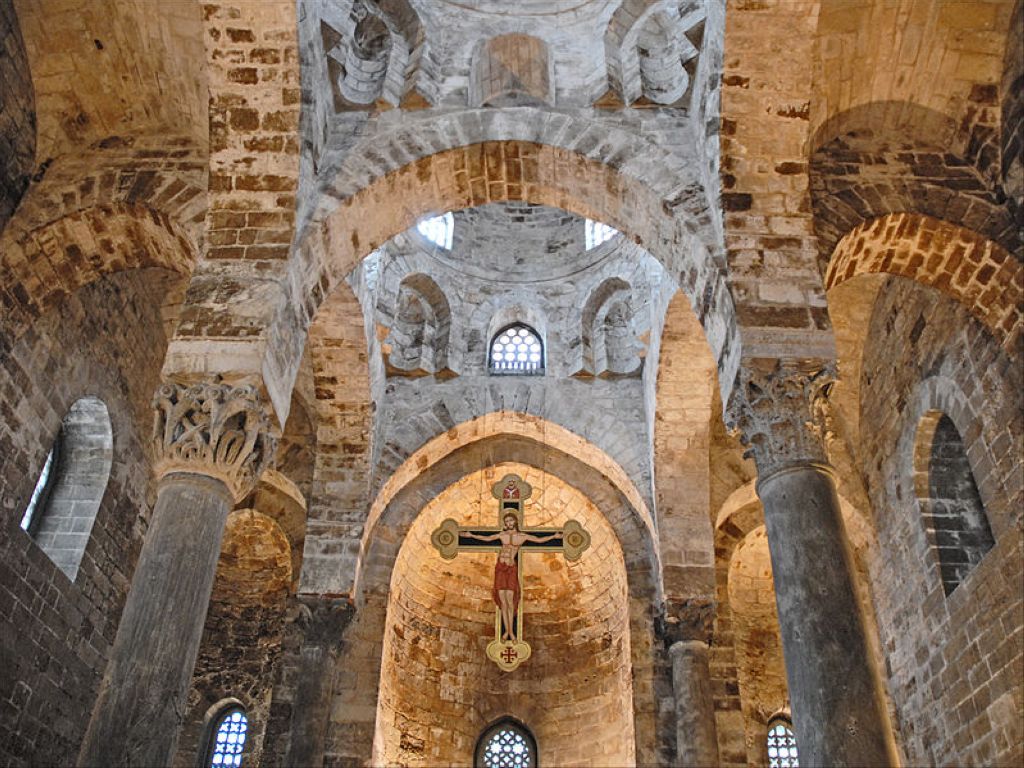 Lintérieur de léglise San Cataldo Palerme  Eglise San Cataldo De Palerme