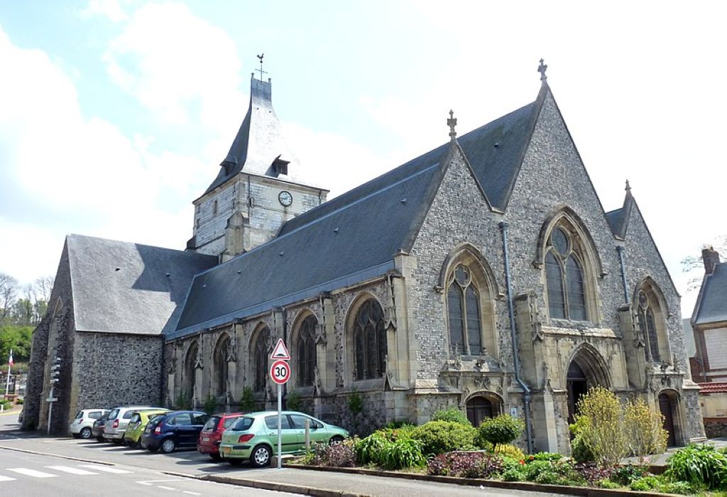 SaintAubin church in CrielsurMer CrielSurMer