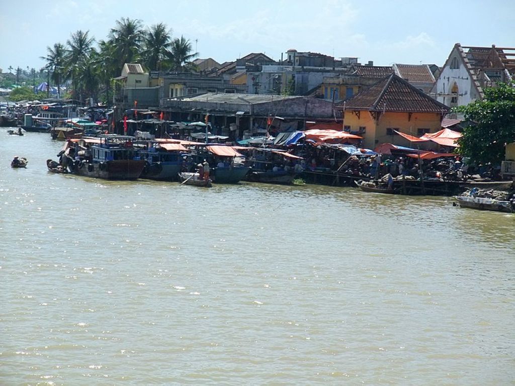 The Thu Bon river in Hoi An Vietnam HoiAn