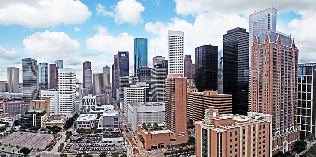 Panoramic Houston skyline Houston