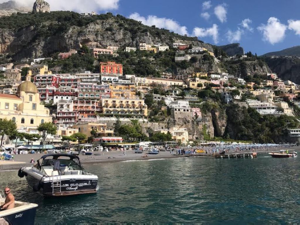 The beach at Positano Positano