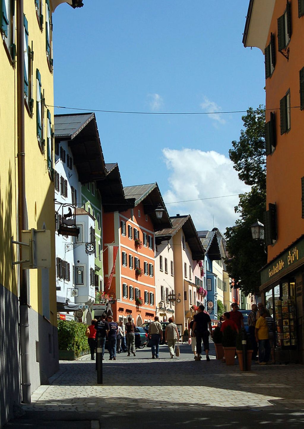 Kitzbühel Tyrol  Vorderstadt historic center Kitzbuehel