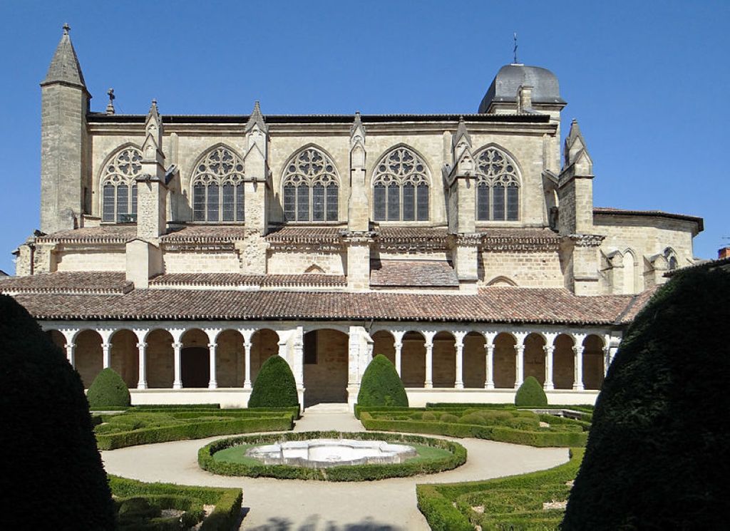 Marmande  Église NotreDame cloître et jardin Marmande