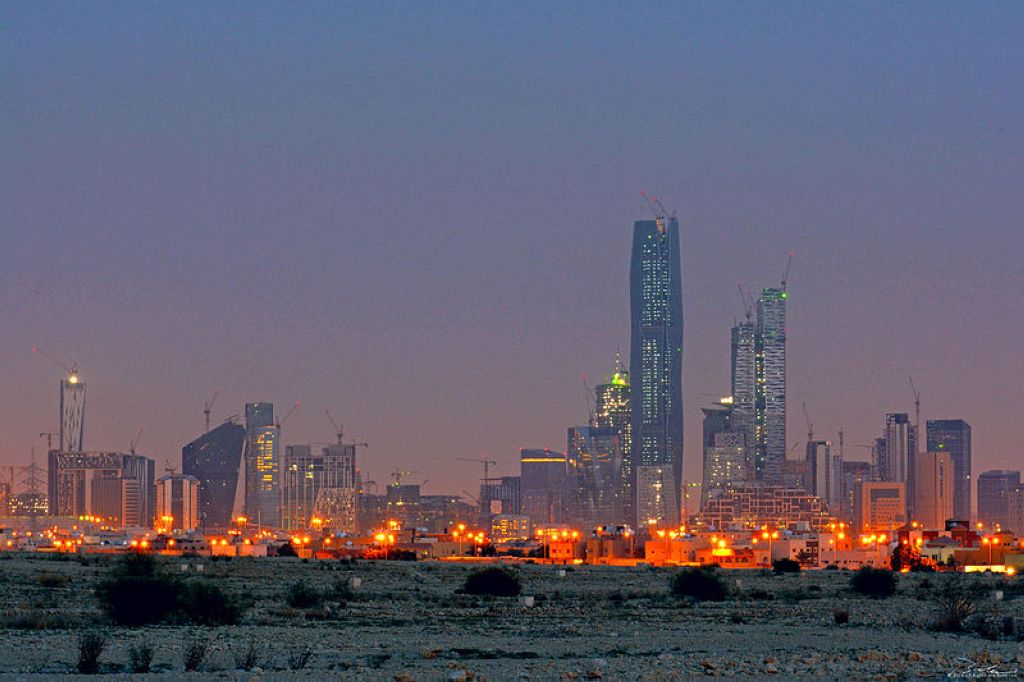 KAFD seen from North east side of Riyadh City  Riyad
