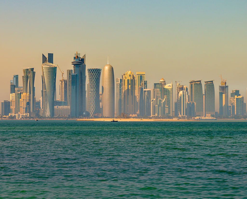 Doha skyline seen in the morning Doha