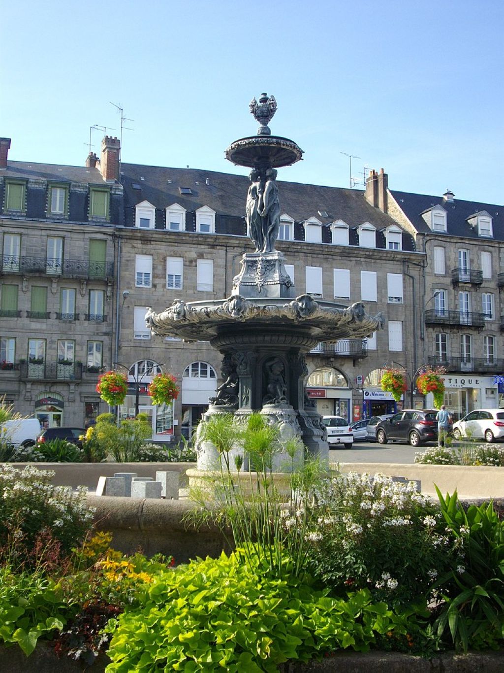 Fontaine des TroisGrâces à Guéret Creuse France Gueret
