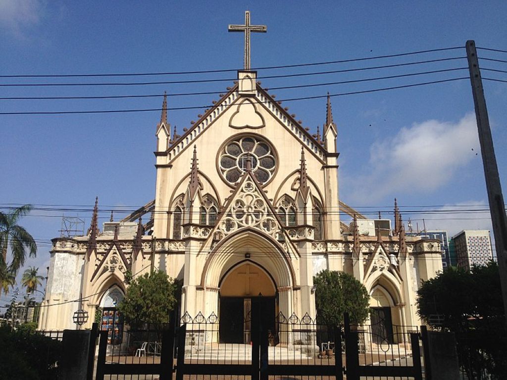 Facade of the Holy Cross Cathedral Lagos Island Lagos