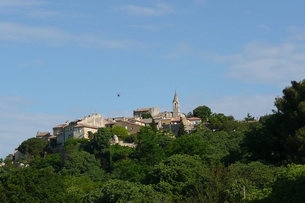 Overview of the old village of Les Angles Gard LesAngles