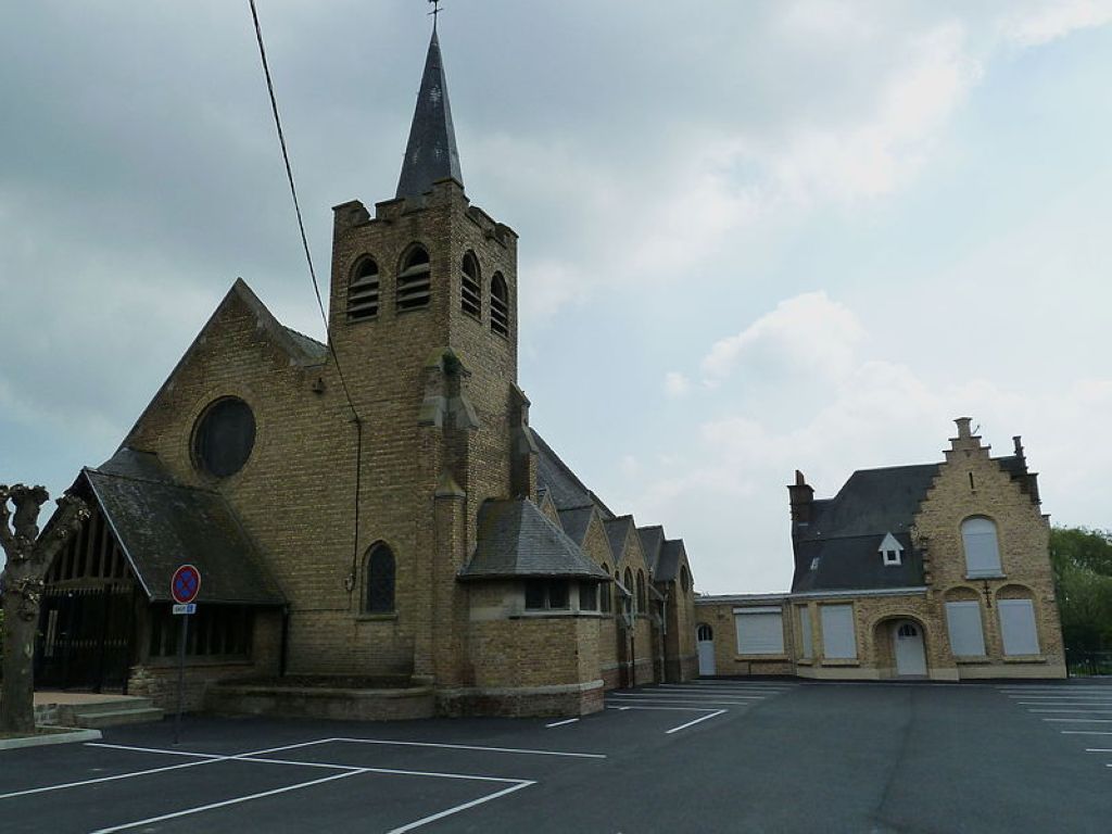 Léglise St Amand à Outtersteene Bailleul Nord France Bailleul