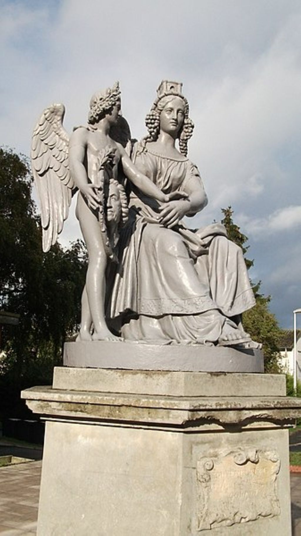 groupe de lange de la fontaine Godinot 1904 Tinqueux Tinqueux