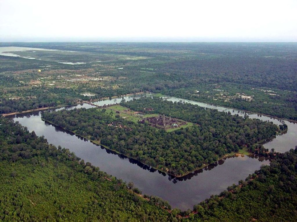 AngkorWatfromtheair Temple Dangkor Vat