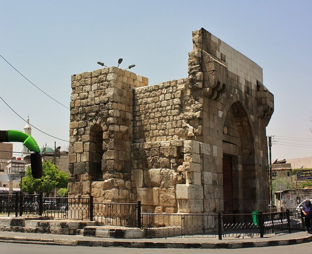 Bab Touma gate in Damascus. Ancienne Ville De Damas