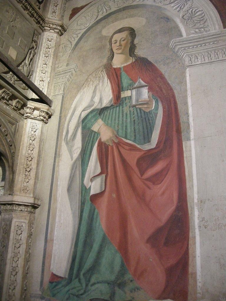 Le tableau  MarieMadeleine  peint par Piero della francesca