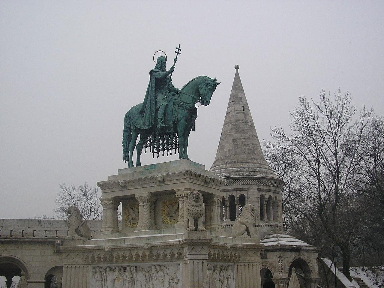 La statue équestre de Saint Etienne