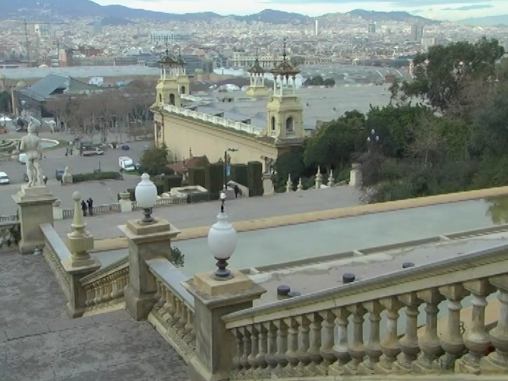 Escaliers Montjuic Barcelone