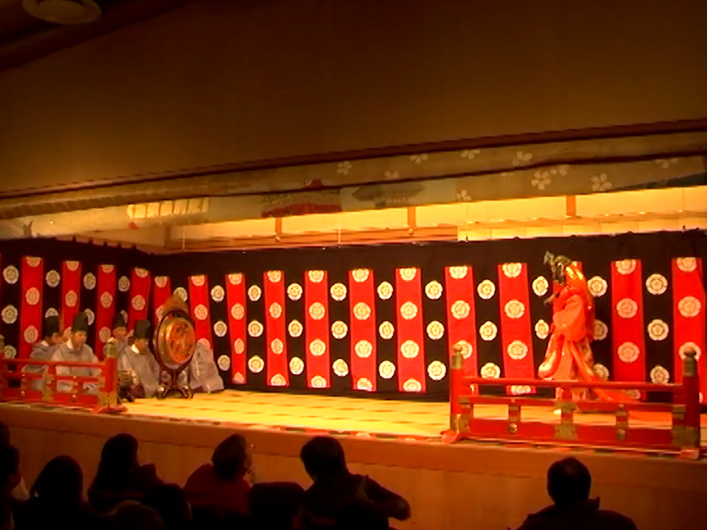 Danse gagaku Gion corner Kyoto