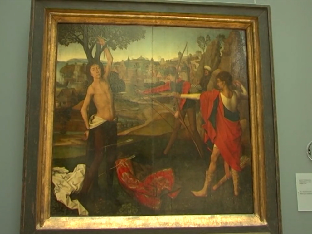 Le martyre de Saint Sebastien Hans Memling - Bruxelles